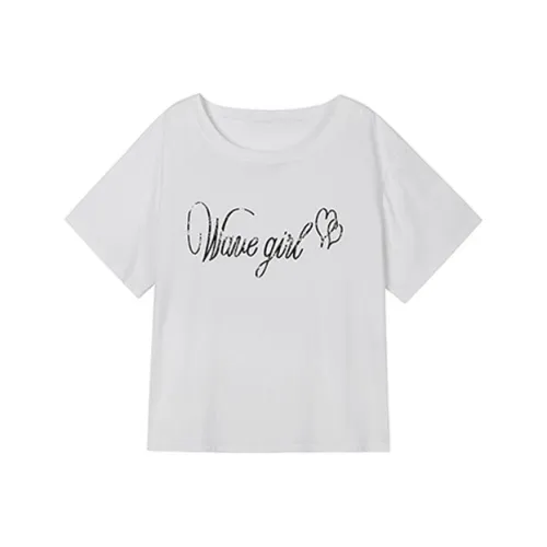 QIAOMONVHAI Белая Женская Футболка