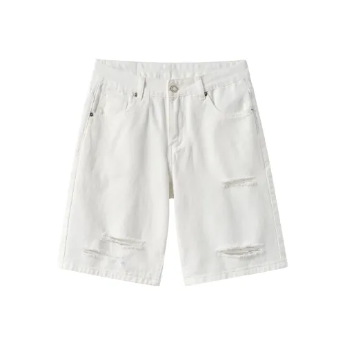 Maserati Джинсовые шорты Унисекс Белый