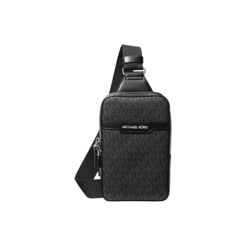 MICHAEL KORS Cooper Покрытый холст Sling Сумка Средний Мужской Черный