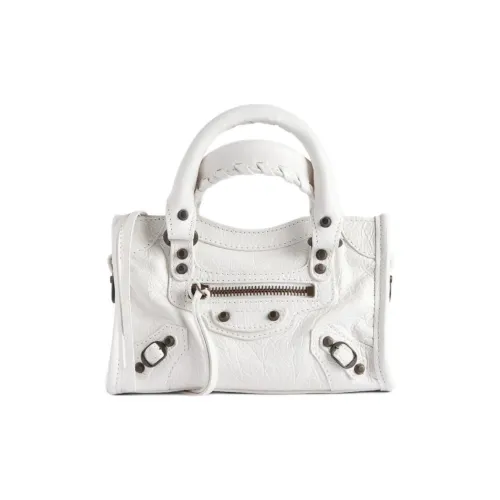 Balenciaga Le City Овечья кожа Одно плечо Сумка Женская Белая