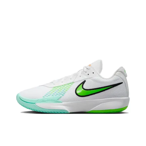 Nike Air Zoom г.T. Cut ACADEMY Баскетбольные кроссовки Низкий топ Белый/Отбеленный Сапфировый зеленый Унисекс