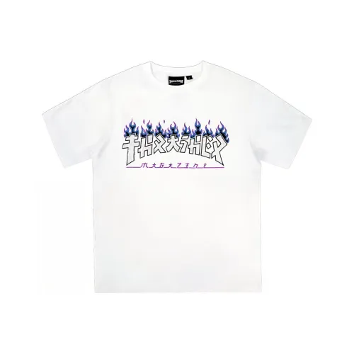Thrasher T-Shirt Японская версия Унисекс Белый