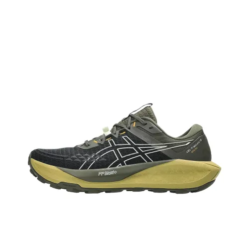 ASICS Гель TRABUCO 13 Устойчивый к истиранию Низкий Топ Беговые кроссовки Мужские Черные