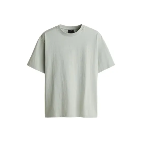 H&M Свет Шалфейно-зеленый Унисекс Футболка