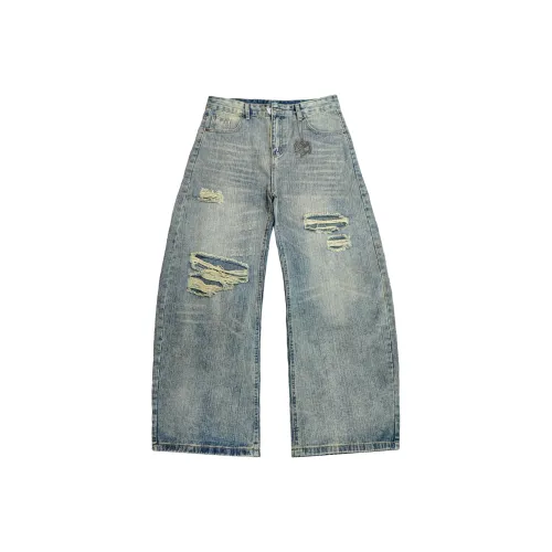 VOLCHOK Светло-синие Унисекс Джинсы