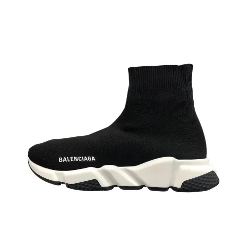 Balenciaga Speed Повседневные Высокие Кеды Черные Мужские