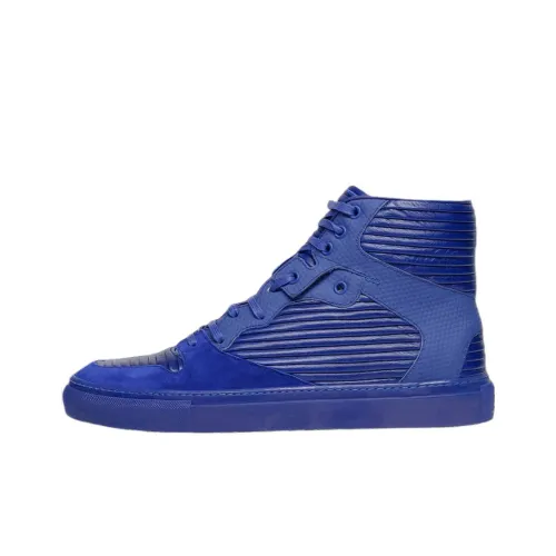 Balenciaga Плиссированные высокие кроссовки для скейтбординга мужские фиолетовые