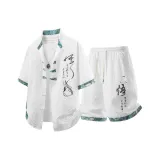 Белый топ и шорты