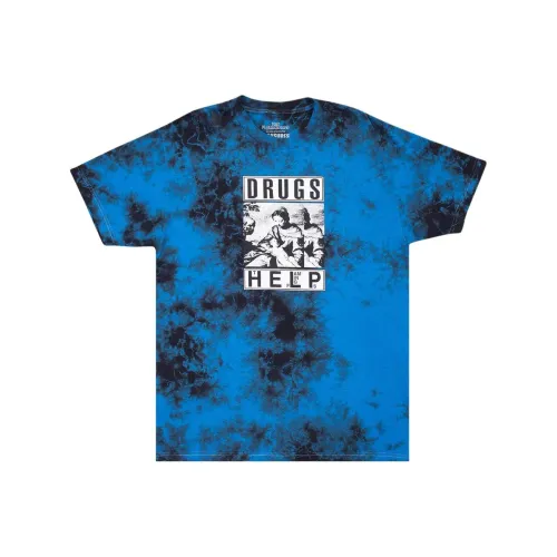 PLEASURES T-рубашка мужская синяя черная