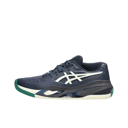 Asics GEL RESOLUTION X Износостойкие Низкие Кроссовки для тенниса Мужские Синие