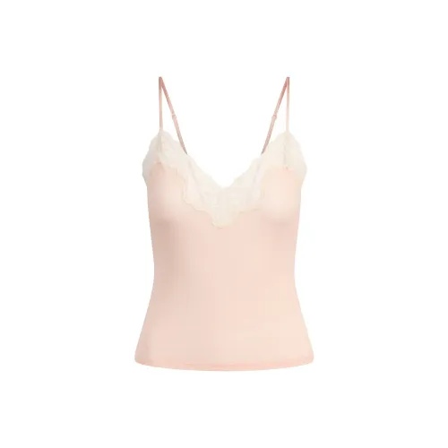 SKIMS SS25 Прозрачный хлопок кружево топ на бретелях CAMI женский