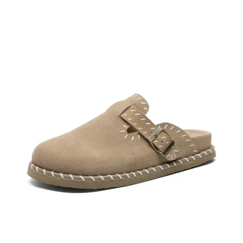 MPZY Антизапахивающие Устойчивые к истиранию Домашние тапочки Унисекс Песочный