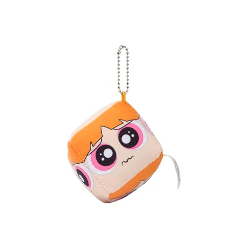 HUGKIS THE POWERPUFF GIRLS Blossom Bubbles Heart-Shaped Block Cube Plush Toy Аниме Подвески 7 см Высота