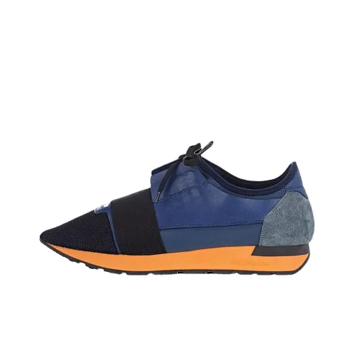 Balenciaga Race Runner Low Топ Повседневная обувь Мужская Синяя