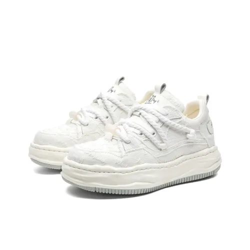 KLAMMKICKS Низкие кроссовки для скейтбординга унисекс белые