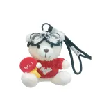 Красный настольный теннис, белый медведь, сердце, свитер