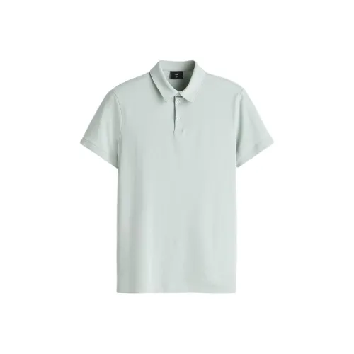 H&M Мятно-зеленая мужская поло