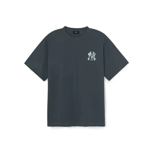 MLB Base Logo New York Yankees Basic Collection SS25 T-Shirt Unisex Dark Gray