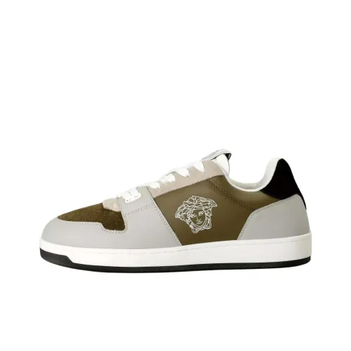 VERSACE Низкие кроссовки для скейтбординга Мужские Серый Зеленый