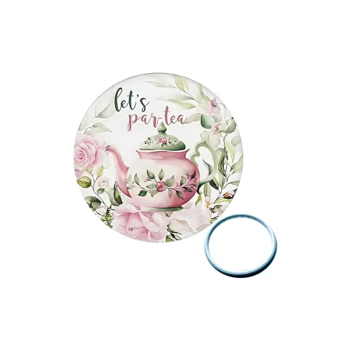 Stubborn Креативный Многоцветный Бабочка Чайник Цветочный Маленький Круглый Карманное Зеркало Путешествие Портативный Металл Зеркало для макияжа