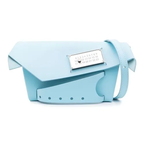 Maison Margiela Snatched Телячья кожа Сумка через плечо Клатч Маленький Женский Аква-синий