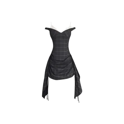 PZGE Кружевное покрытие платье женские слиплатья