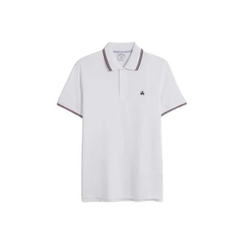 BROOKS BROTHERS Белая Мужская Рубашка Поло