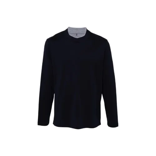 BRUNELLO CUCINELLI Рубашка Мужская Морской Синий