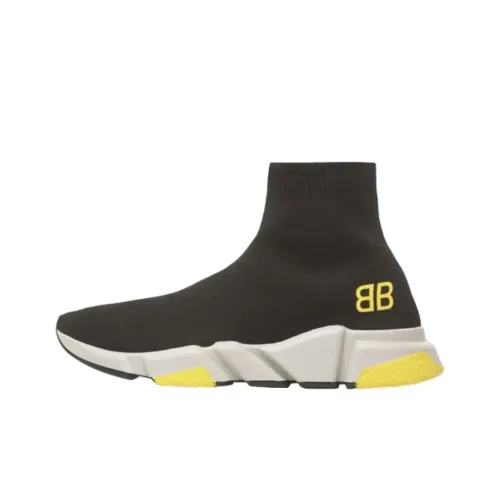 Balenciaga Speed Trainer MID BB High Топ Повседневная обувь Мужская Черная