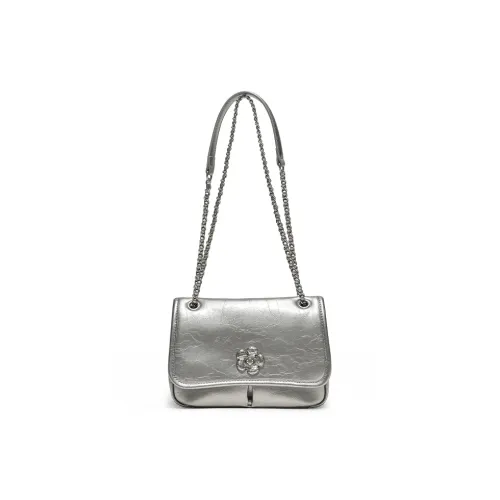 Simedin Сумка через плечо из коровьей кожи женская антикварное серебро глубокий черный