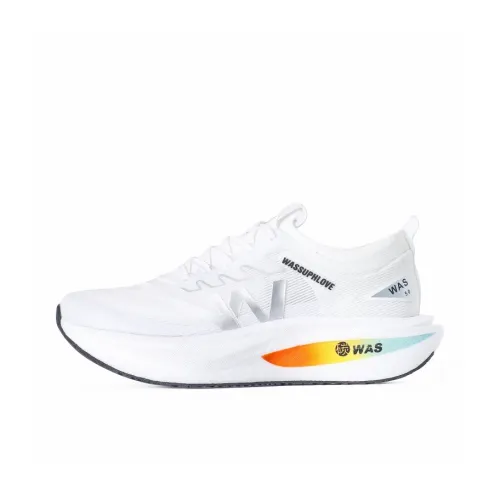 WASSUPHLOVE Беговые кроссовки Low Top Белые Унисекс