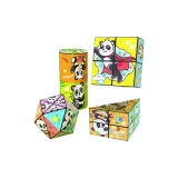 Панда Кубики Рубика 4-шт. Цвет Коробка [Лайфстайл+Космос+Колонна+Ромб]