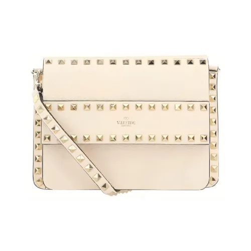 Valentino Rockstud Телячья кожа Сумка через плечо Женская Белая