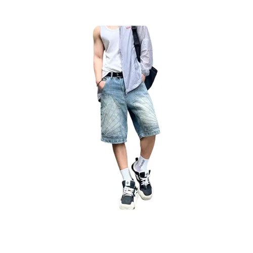 YOUSEKOO Синие Унисекс Джинсовые Шорты