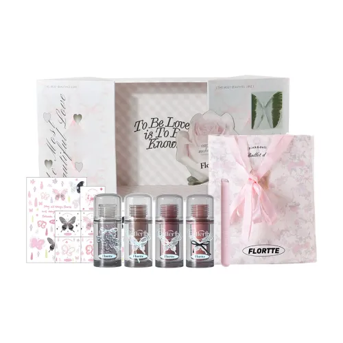 FLORTTE Twin Butterfly Collection Макияж Маленькая Коробка Глянцевый Увлажняющий