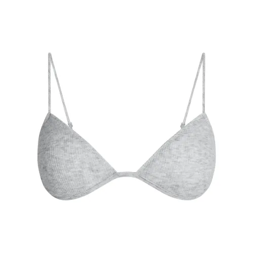 SKIMS SS25 Прозрачный Хлопок SKIMPY Треугольник Бюстгальтер Женский 1 Пачка