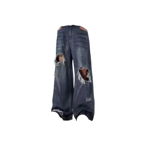 YOUSEKOO Синие Унисекс Джинсы