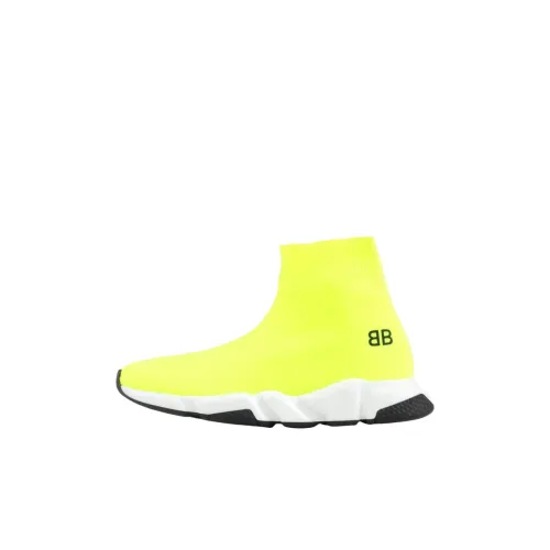 Balenciaga Speed Детская повседневная обувь Высокий топ Желтый Kids
