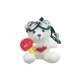 Белый настольный теннис, белый медведь, сердце, свитер