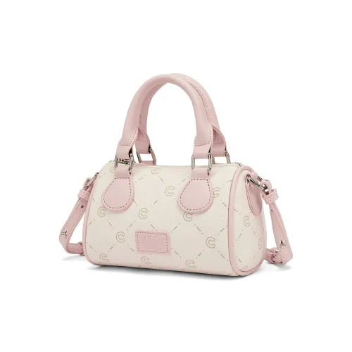 CORALDAISY Сумка через плечо из синтетической кожи сумка сумка Boston стандартная женская с сердцебиением розовая