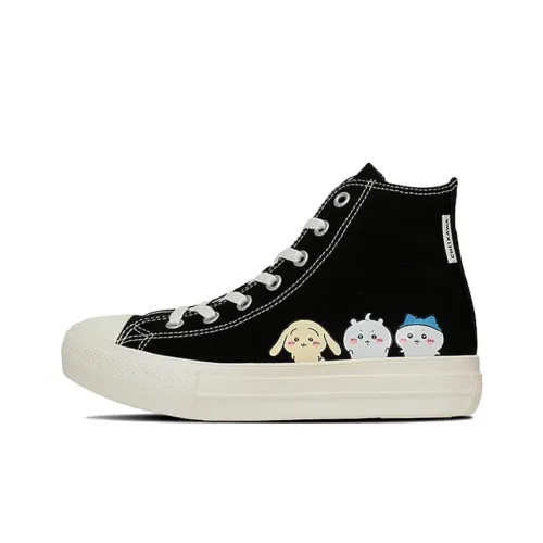 Chiikawa x Converse All Star Light PLTS Износостойкие Высокие Кеды Унисекс Черные