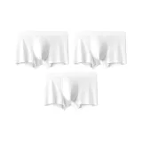 [80S Модал] 3 Белый 3 Упаковка