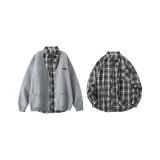 Светло-серая + черная рубашка