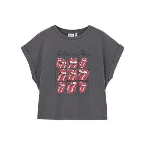 GU ACDC Co Branded Payment Серые Женские Футболки