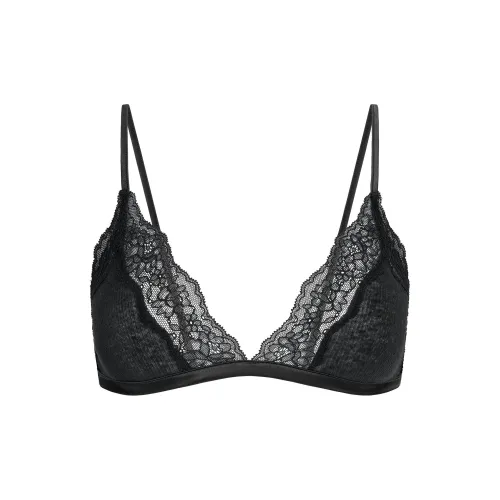 SKIMS SS25 Прозрачный Хлопок Кружево Треугольник Бюстгальтер Женский 1 Пачка