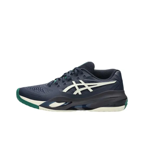 Asics GEL RESOLUTION X Low Топ Теннисные Кроссовки Мужские Морской Синий