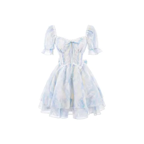 SEAR OFFICIAL Короткое платье с короткими рукавами женское