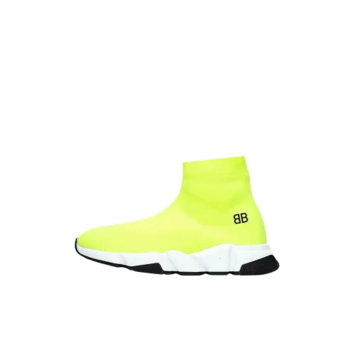 Balenciaga Speed High Топ Kids Lifestyle Shoes Yellow Kids