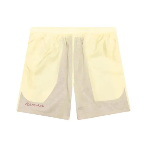 PLEASURES Повседневные шорты Мужские Желтые