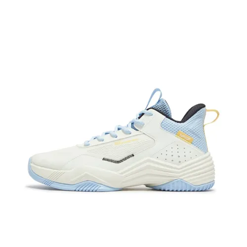 361° Амортизация и Дышащие Высокие Баскетбольные Кроссовки Мужские Белые и Синие